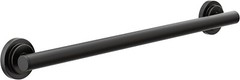 Moen YG0724BL Bathroom Safety 24-Inch Grab Bar in Matte Black
