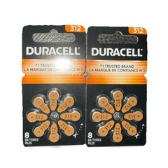 PACK OF 16 Duracell Hearing Aid Batteries Size 312 Best Before 12/2028