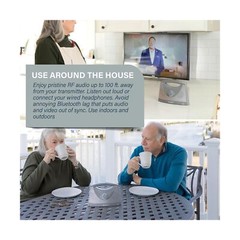 Wireless TV Speakers for Hard of Hearing – Portable, Powerful, and Convenient