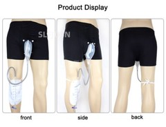 Male Wearable Incontinence Pants Urinal Bag External Silicone Urine Collector