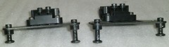 SET OF 2 WHEELCHAIR BACK SUPPORT BRACKET GOOD AS PICTURE