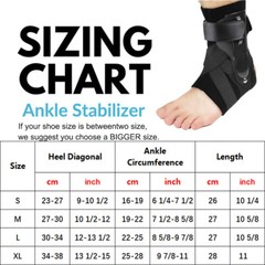 Ankle Brace Compression Foot Support Sprained Tendon Plantar Fasciitis Pain Belt