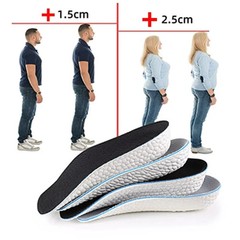 Orthopedic Height Increase Insoles for Men Women Shoes Flat Feet Arch Support