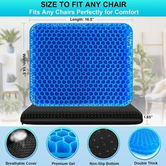 Gel Seat Cushion for Long-Lasting Comfort & Pain Relief