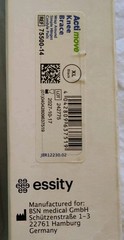 X2 Actimove Knee Brace Wrap Around, Simple Hinges, Condyle Pads XL Black NIB Lot