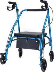 Large Under Seat Rollator Bag – Stylish Basket for Four Wheel Walkers (Black)