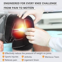 Feamero Plus Size Knee Brace for Women and Men, Innovative XL/2XL, Black