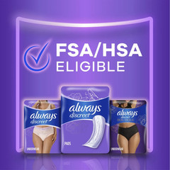 Always Discreet Ultimate Incontinence Pads Women Extra Absorb Long 42 Ct
