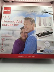 RCA RSH052GYRB OTC Behind-the-Ear Deluxe Hearing Aids Value Bundle Rechargeable