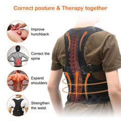Magnetic Back Posture Corrector Shoulder Straightener Brace Neck Spine Support
