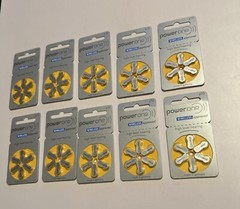 Power One P10 Hearing Aid Battery, 60 Pieces Made in Germany Exp. 09/24 NEW