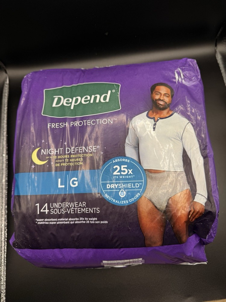 Men Underwear 12 Hours Protection Maximum Absorbency Size L|G 35-43 In