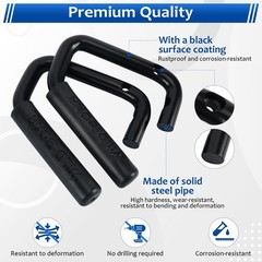FreeTec Front and Rear Grab Handles Kit Grab Bars Compatible for Jeep Wrangle…