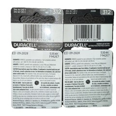 PACK OF 16 Duracell Hearing Aid Batteries Size 312 Best Before 12/2028
