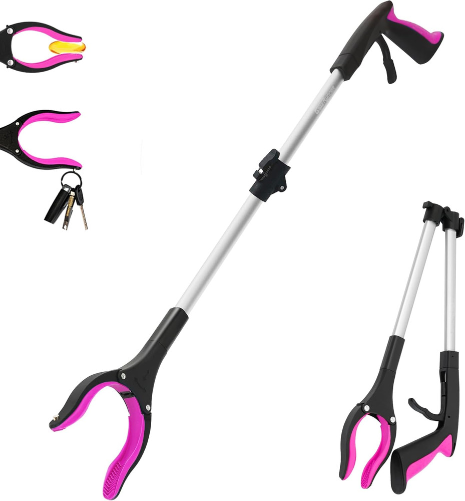 32 Inch Heavy Duty Reacher Grabber Tool with Strong Magnetic 1 Pack