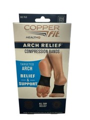 Copper Fit Arch Relief Plus Orthotic Support Adjustable Compression Fit Any Shoe