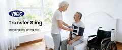 Transfer Sling Gait Belt Padded Handles Non-Slip 330lb Patient Lift Assist