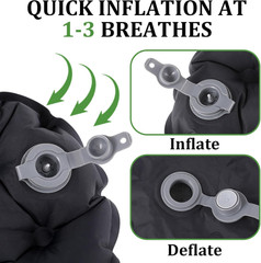 Inflatable Seat Cushion Portable Travel Airplane Seat Cushion Self-Inflating Cam