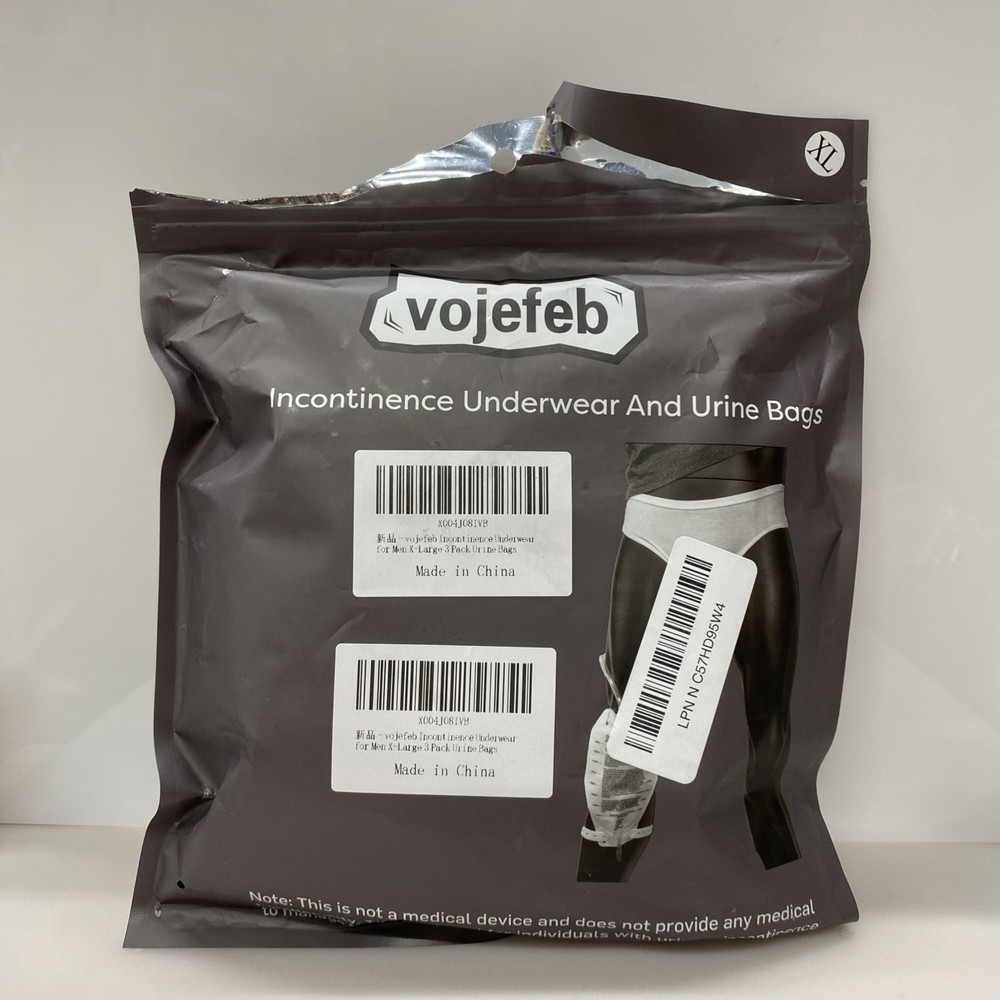 VOJEFEB Men Incontinence Underwear – 3 Urine Bags For Protection XL❗️Open Pack