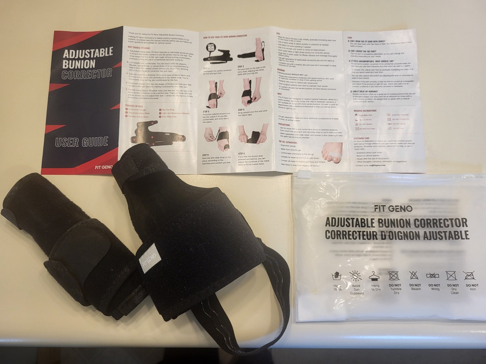 Adjustable Bunion Corrector, Left and Right Feet