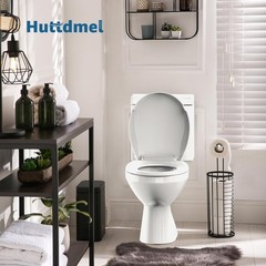 Round Toilet Seat Soft Close 16.5“,Standard 16.5inch & Classic, White