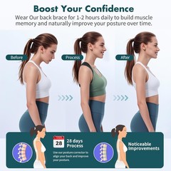 Posture Corrector for Women and Men – Back Brace Rounded Shoulders &…