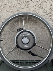 Yamaha Quickie 24″ Power Assist Xtender Wheelchair Wheels Battery W/ Q7 Mount