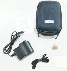 Axon ITE Rechargeable Hearing Aid K‑88 Adjustable Volume Tested Case Included