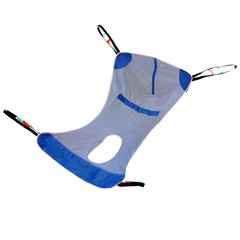 VEVOR Full Body Patient Lift Sling with Commode Opening Medical Aid Sling M-Size