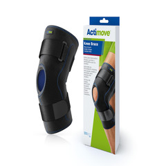 Actimove Knee Brace Wrap Around Simple Hinges Condyle Pads Xsmall Black