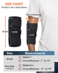 Elbow Brace,Comfortable Night Elbow Sleep Support,Elbow Splint, Adjustable Stabi