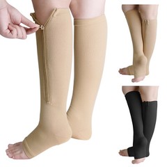 Easy Open Zipper Compression Socks-20-30mmHg Support for Circulation -For unisex