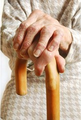 Walking Cane 36 Inch Wooden Support Canes for Men Women 250 lb Capacity Walnut