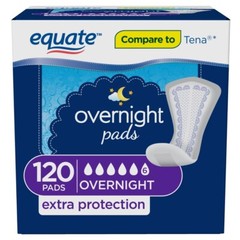 Equate Women’s Overnight Ultimate-Extra Coverage Incontinence Pads