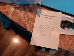 Heated Neck Traction Pillow Device new in the Box