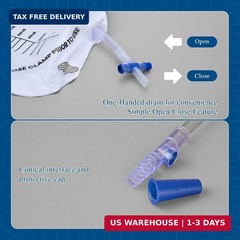 Urinary Drainage Bag 2000ml, 5 Pack Catheter Bags for Women and Men | Enhanced A