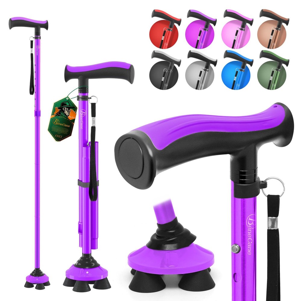 BeneCane Walking Cane for Men & Women Stick 31-38inch, Purple