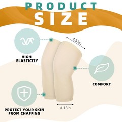 6 Pcs Compression Knee Sleeve Knee Brace Undersleeve Lightweight Breathable Leg
