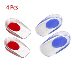 2Pcs Silicone Heel Pads Plantar Fasciitis Man Heel Spur Silicone Gel Heel Cups
