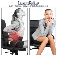 Memory Foam Donut Pillow for Tailbone Pain Relief, Hemorrhoids & Sciatica Comfor