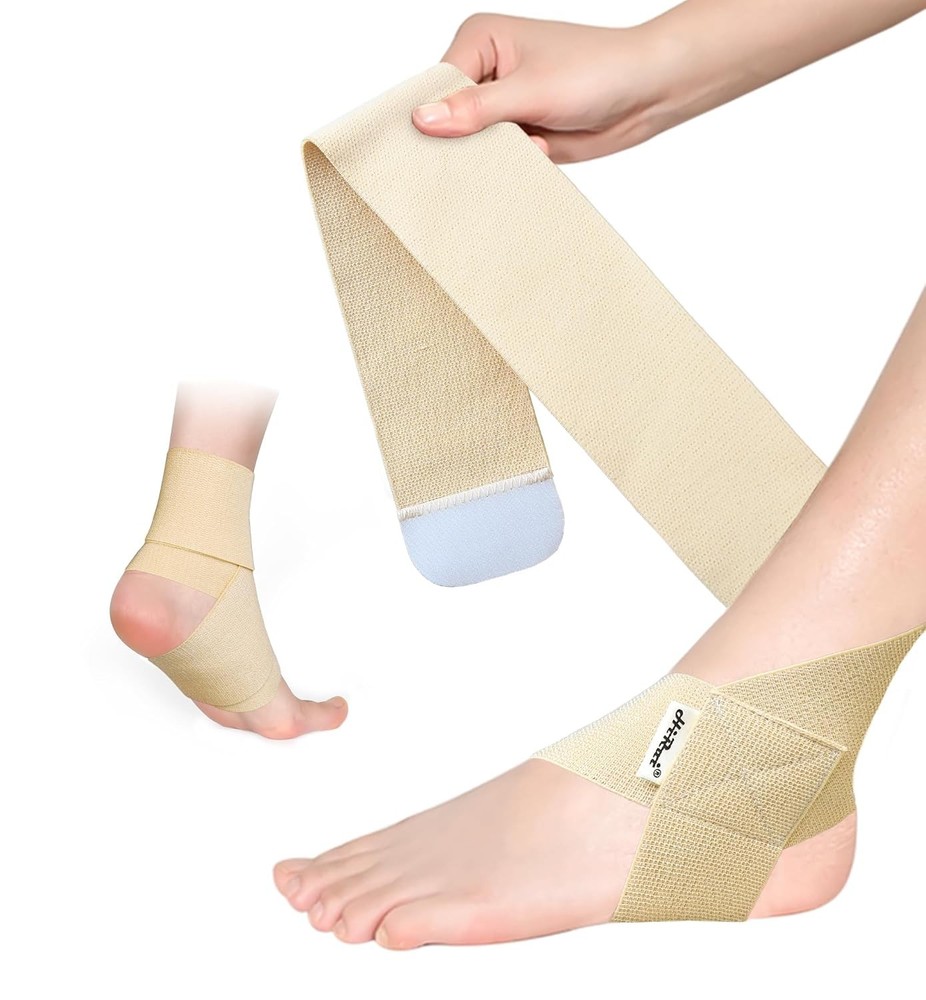Ankle Support Brace for Men & Women, Adjustable Compression Strap for Sprains,
