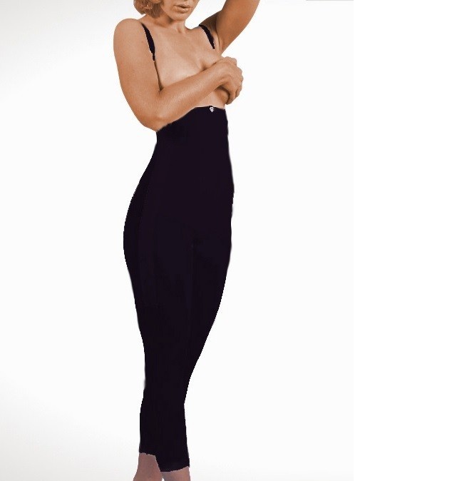 Choose Design Veronique Zippered Full Body Girdle M 855 Crotchless Straps