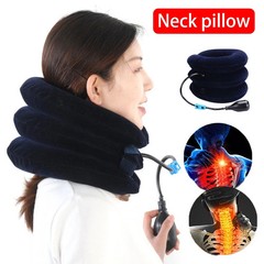 Inflatable Cervical Neck Traction Device Collar Brace Support Pain Relief