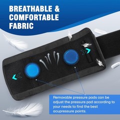 Sciatica Pain Relief Device – Comfortable Black Neoprene Brace