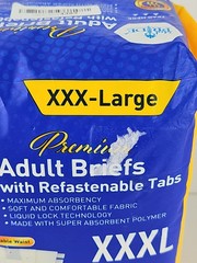 Maximum Absorbency Adult Briefs with Refastenable Tabs 8 Ct. Size XXX-Large
