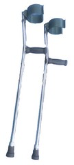 Midline Adj Adult Aluminum Forearm Crutches Vinyl Coated Contoured Arm – 250 LBS