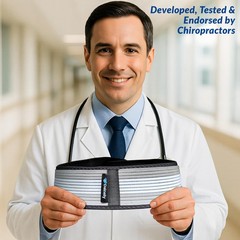 Dainely SI Joint Belt for Women & Men, Sacroiliac Hip Support Regular, Black