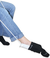 Wide Sock Aid with Adjustable Cord – Easy Sock Puller for Seniors, Disabled, or