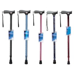 Carex Soft Grip Walking Cane with Strap, Anti-Slip 1 Count (Pack of 1), Blue