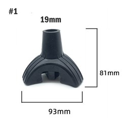 Hot Sale Walking for cane Tip Tripod Nonslip 19mm Crutch Tips Reduce Fatigue
